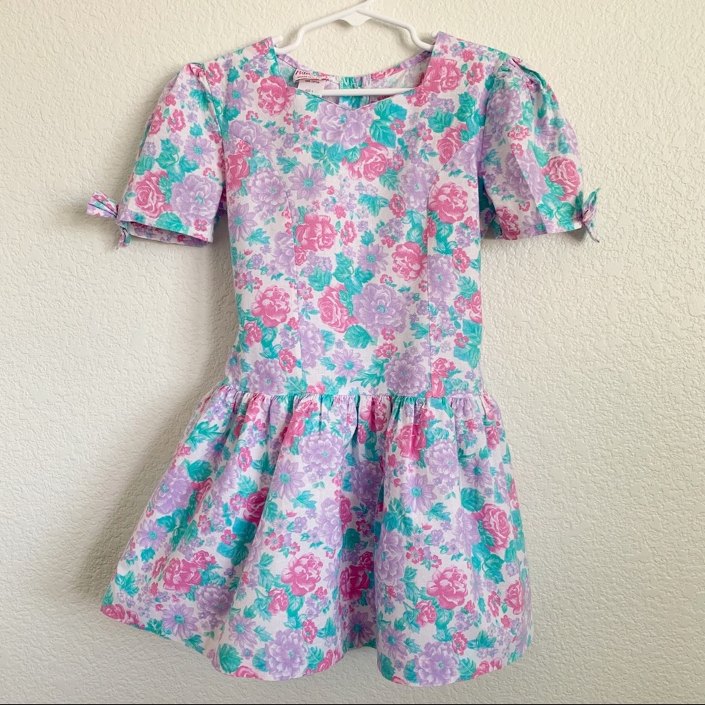 Vintage 80’s/90’s Floral Dress, Made in the USA
